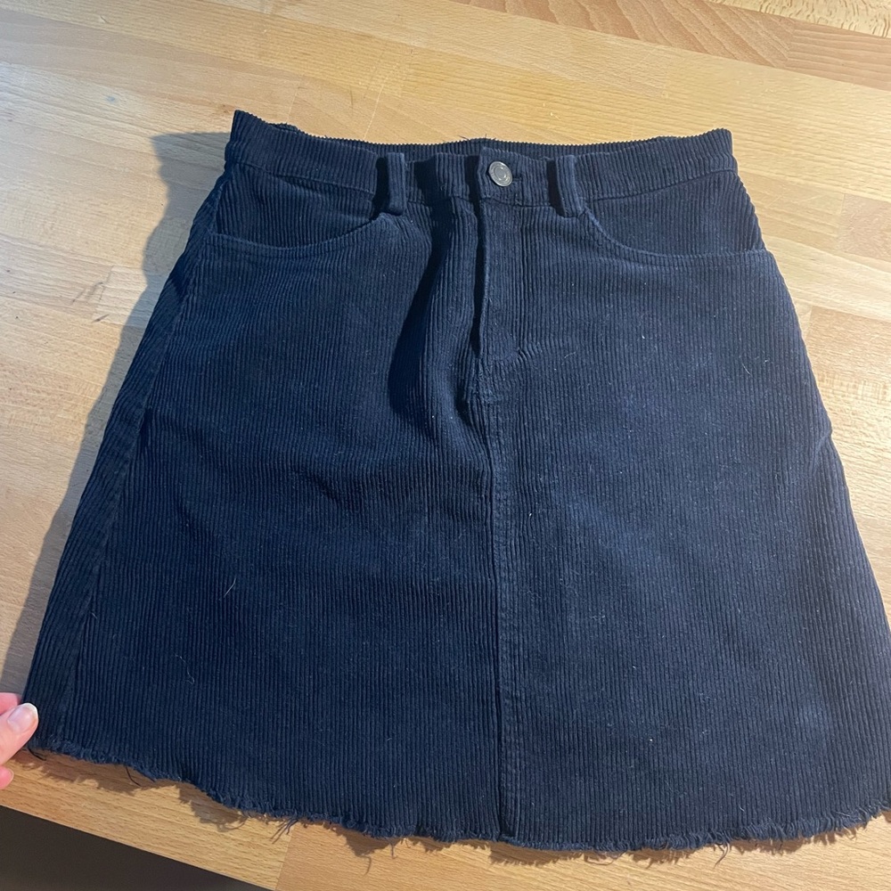 Brandy Melville Navy Corduroy Women's Skirt